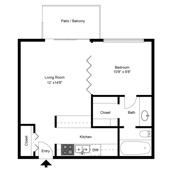 Oakmont E1 2D Floorplan at Westdale Hills, Euless TX