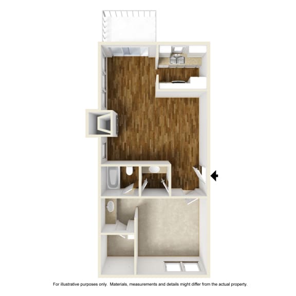 Pinehurst A1 3D Floorplan at Westdale Hills, Euless TX