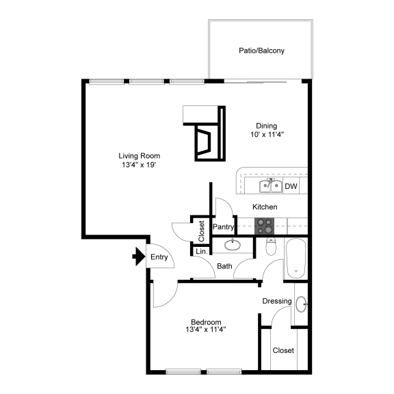 Pinehurst A2 2D Floorplan at Westdale Hills, Euless TX