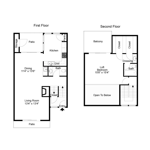 Pinehurst A3 2D Floorplan at Westdale Hills, Euless TX