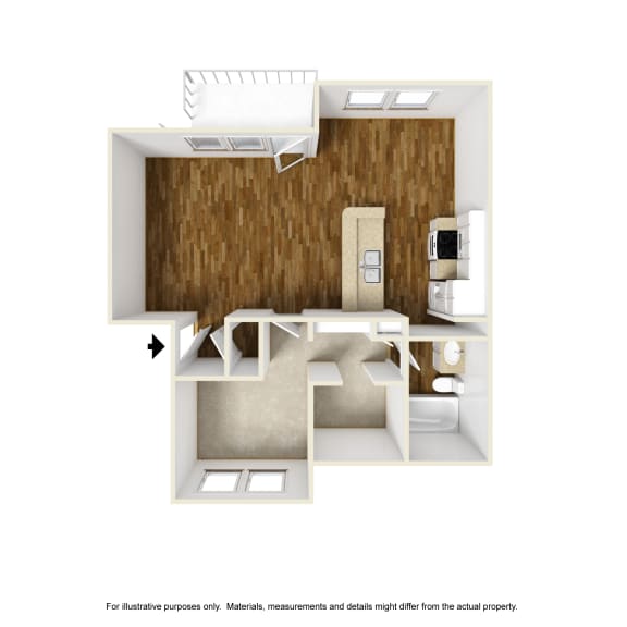 Sawgrass A1 3D Floorplan at Westdale Hills, Euless TX