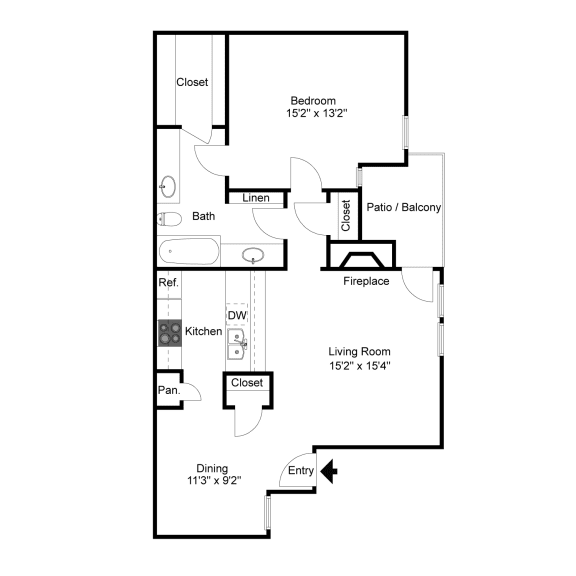 Sawgrass A3 2D Floorplan at Westdale Hills, Euless TX