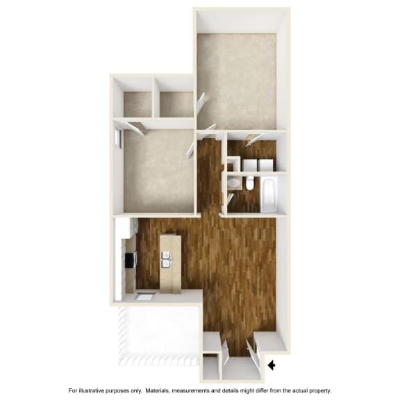 La Costa B2 3D Floorplan at Westdale Hills, Euless TX