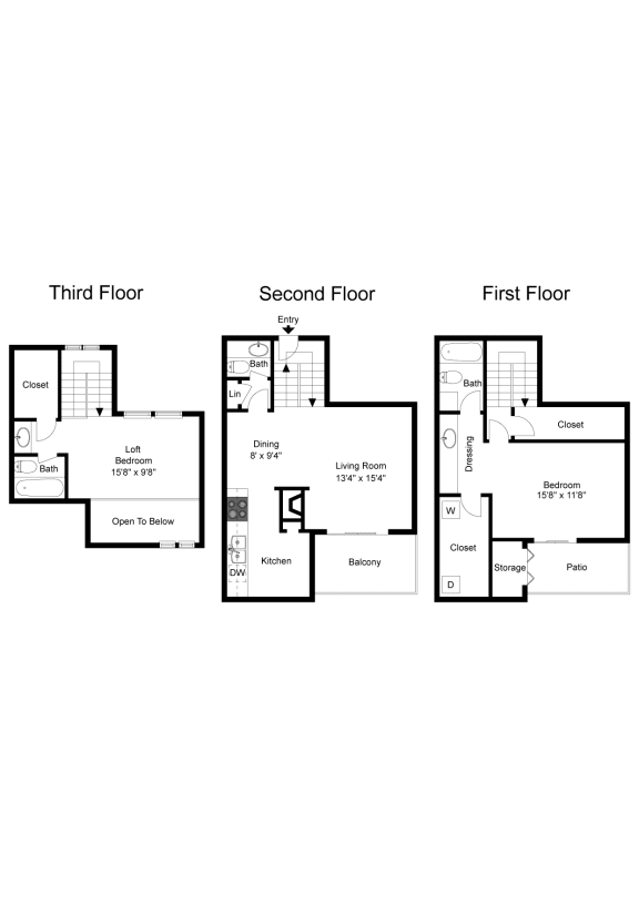 La Costa B5 2D Floorplan at Westdale Hills, Euless TX