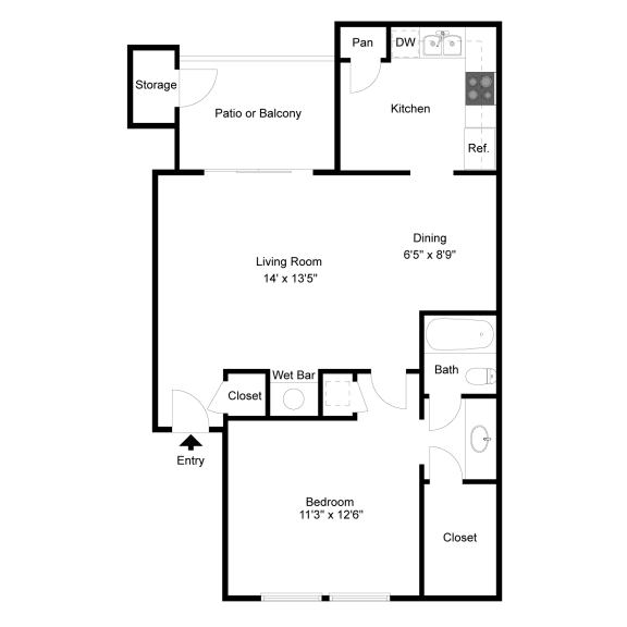 Augusta A1 2D Floorplan at Westdale Hills, Euless TX