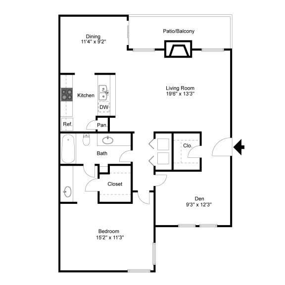 Crooked Stick A3 2D Floorplan at Westdale Hills, Euless TX