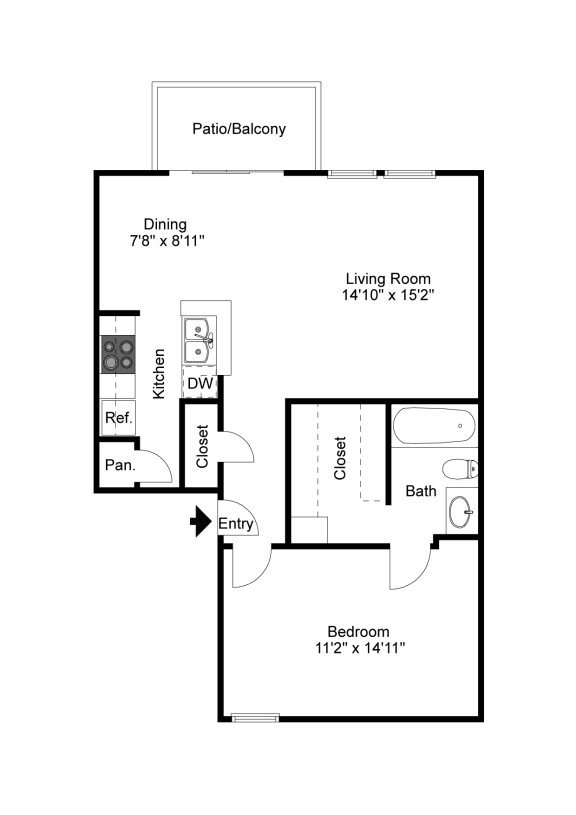 Firestone A1 2D Floorplan at Westdale Hills, Euless TX