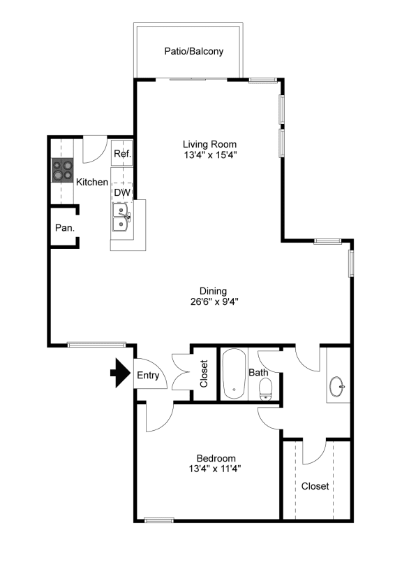 Firestone A2 2D Floorplan at Westdale Hills, Euless TX
