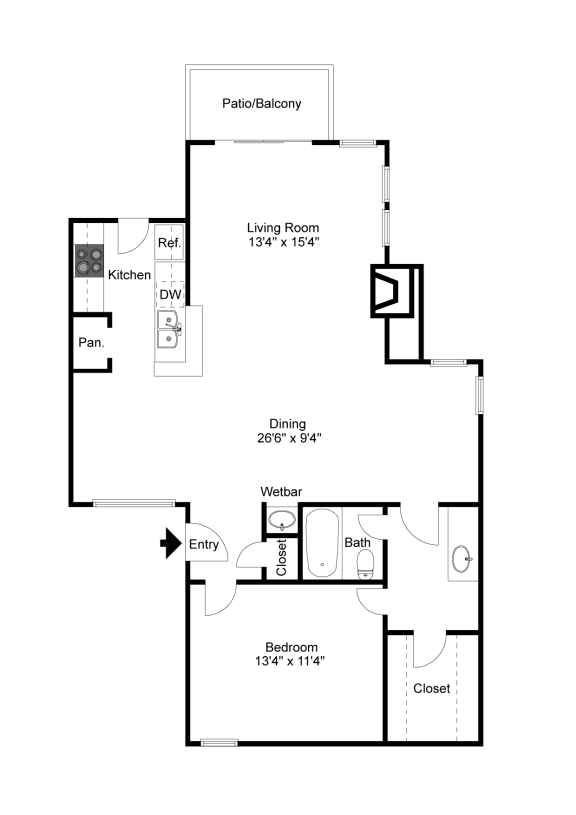 Firestone A3 2D Floorplan at Westdale Hills, Euless TX