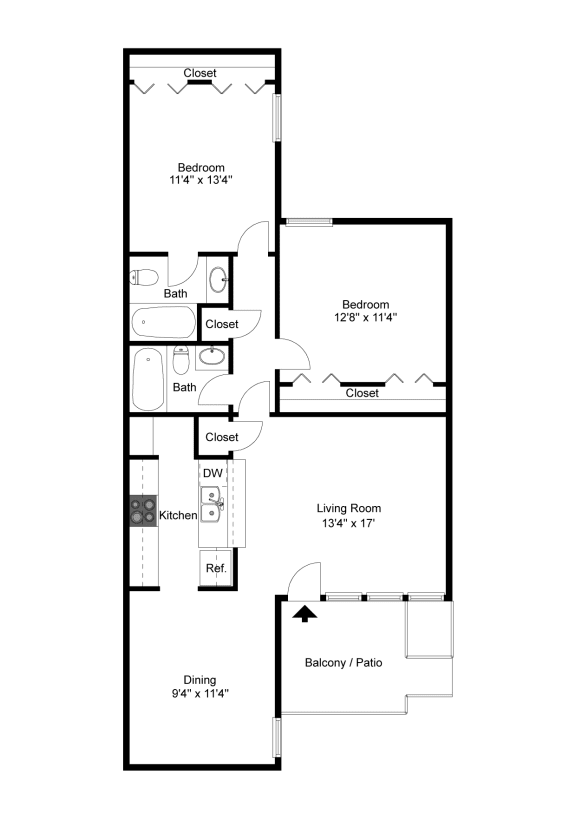 Muirfield Village B1 2D Floorplan at Westdale Hills, Euless TX