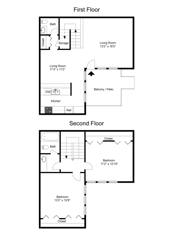 Muirfield Village B2 2D Floorplan at Westdale Hills, Euless TX