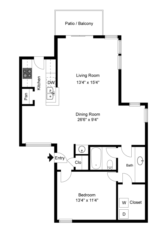 Oakmont A3 2D Floorplan at Westdale Hills, Euless TX