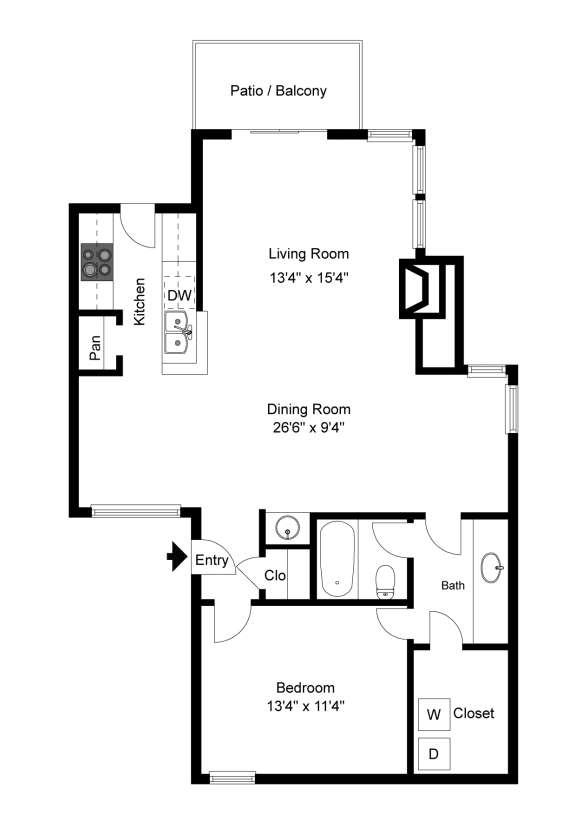 Oakmont A4 2D Floorplan at Westdale Hills, Euless TX
