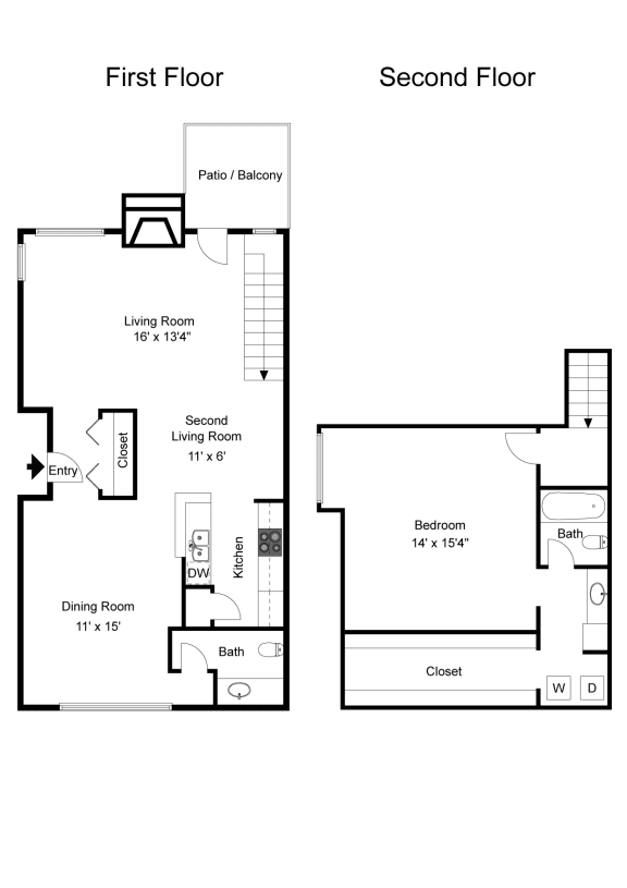 Oakmont A5 2D Floorplan at Westdale Hills, Euless TX