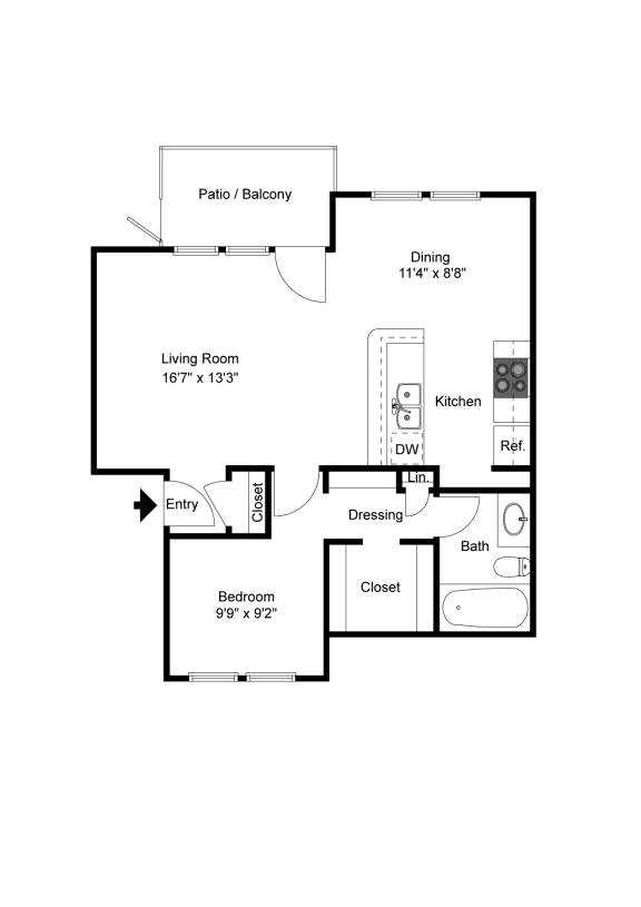 Sawgrass A1 2D Floorplan at Westdale Hills, Euless TX