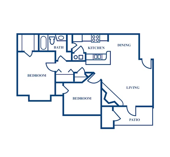 B1 2D Floorplan at Woodmere Trace in Duluth, GA