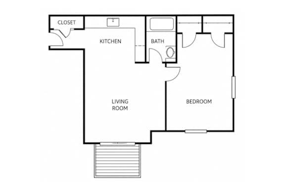 512 Sq Ft Floorplan