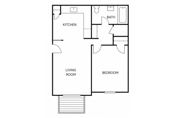 659 Sq Ft Floorplan