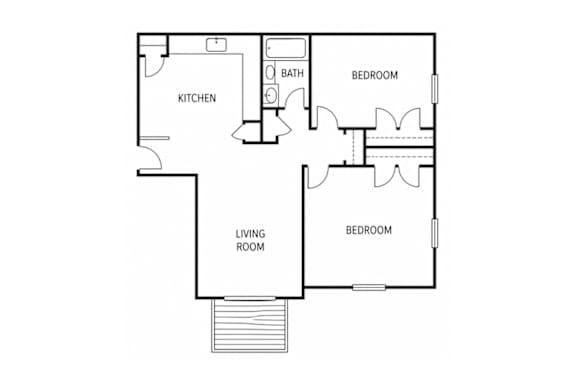 835 Sq Ft Floorplan