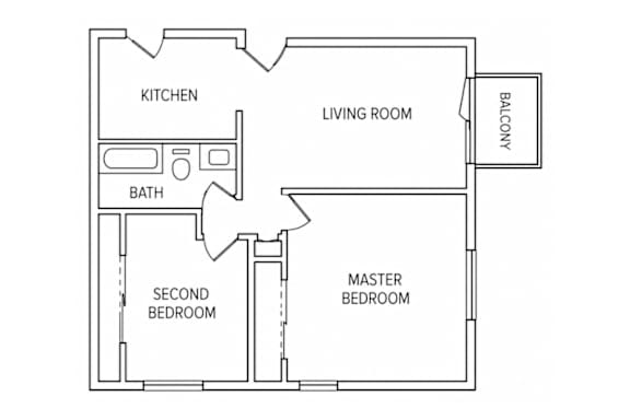 778 Square Foot Floorplan