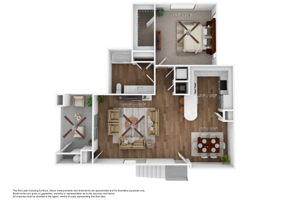 One Bedroom Floorplan