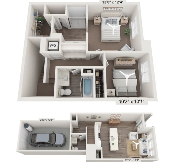 Floor Plans of Portola Plaza in Clovis, CA