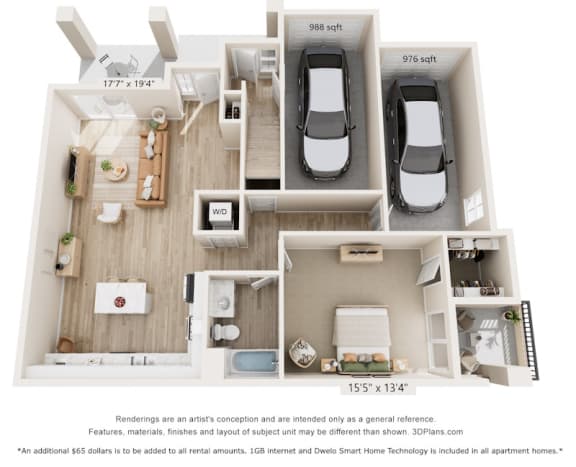a 3 bedroom floor plan with a bathroom and a bedroom