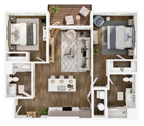 A series of images showing different rooms of a house.