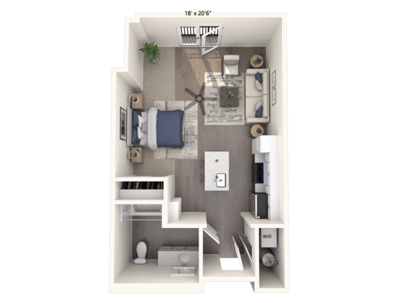Floor Plan  453 sqft
