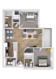 A floor plan of a two-story house with a garage on the first floor and a living area on the second floor.