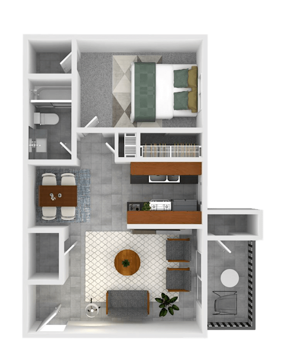 A1 Floorplan at Village at Iron Blossom, Reno, NV, 89511