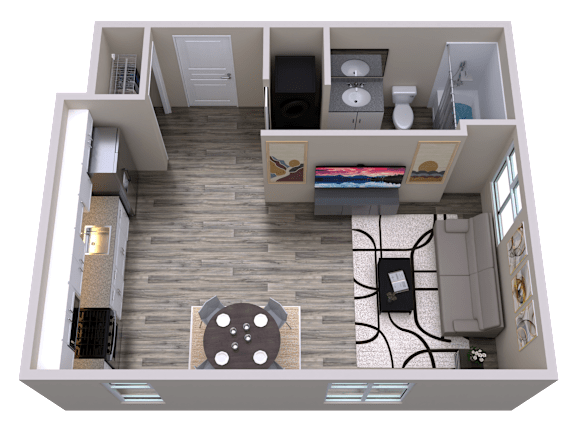 Floor Plan  ST06_1_FloorPlan at ONE18 West Street Residential Apartments, Reno