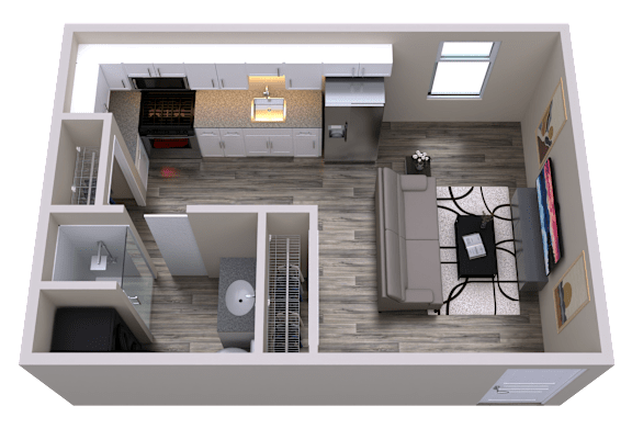 Floor Plan  ST12_1_FloorPlan at ONE18 West Street Residential Apartments, Nevada