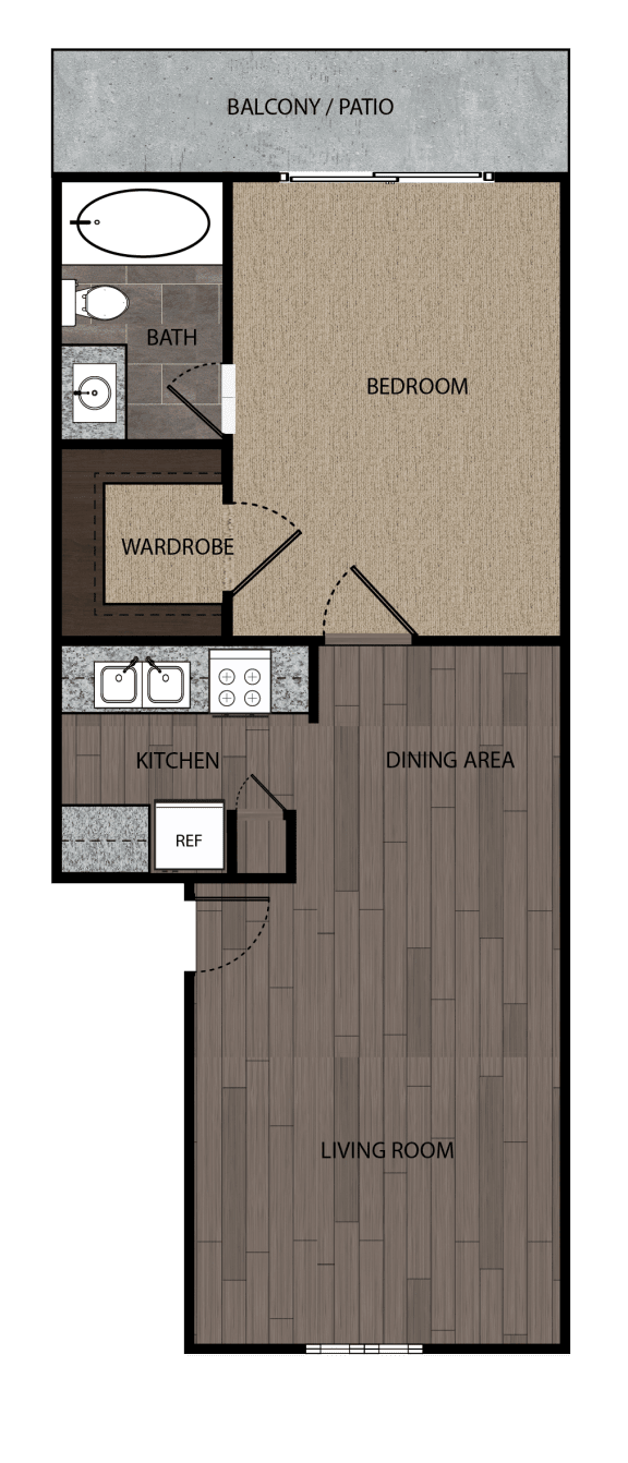 Floor Plan  the floor plan of wyndham apartments
