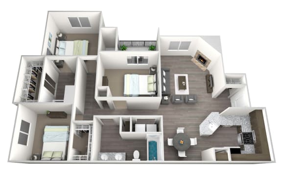 Floor Plan  our apartments have a spacious floor plan with bedrooms and bathrooms
