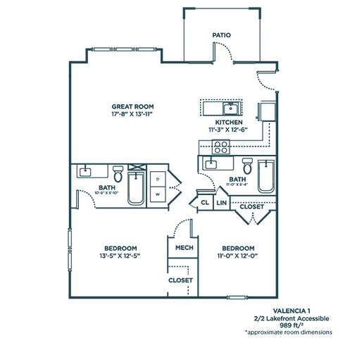 A blueprint of a house layout with labeled rooms.