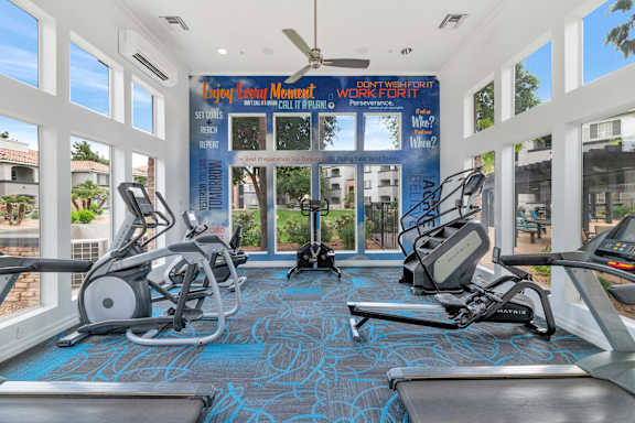 Gym at Montage at Pecos Ranch Apartments, Chandler, AZ, 85286