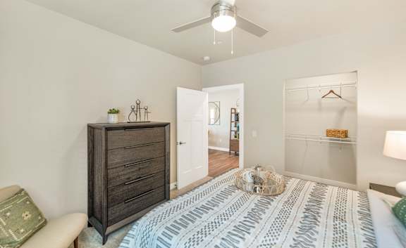 Comfortable Bedroom With Large Closet at Solace at Ballpark Village, Goodyear, AZ, Arizona  , 85338