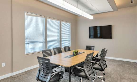 Conference room with TV at Solace at Ballpark Village, Goodyear, AZ, Arizona
