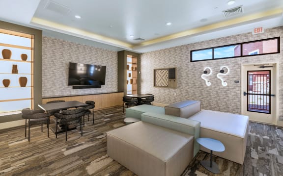 Common Media Room at Zaterra Luxury Apartments, Chandler