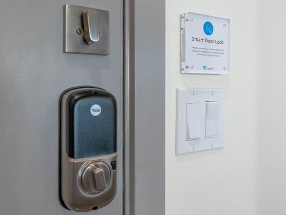 Smart Lock at Zaterra Luxury Apartments, Chandler, Arizona