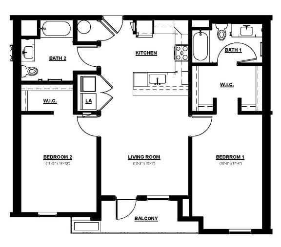 C2.4 Floor Plan at Solace at Ballpark Village, Goodyear, AZ, 85338
