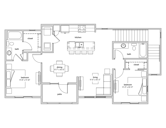 a floor plan of a house
