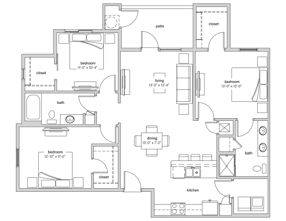 a floor plan of a house