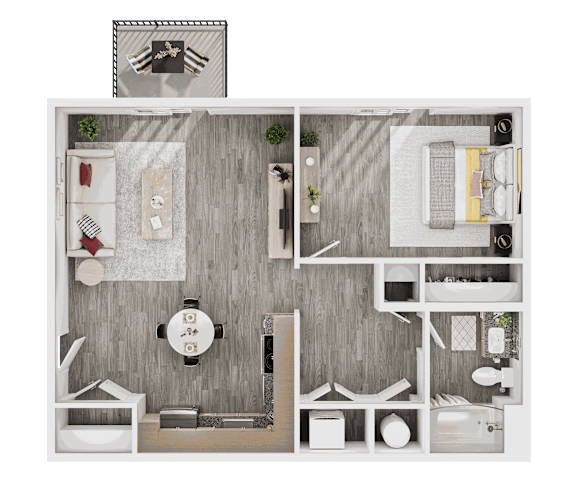 Floor Plan  Marina floor plan at Lucero Apartments, Arizona