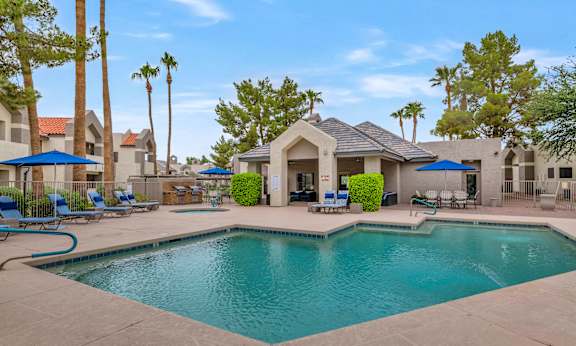 Swimming Pool Area at Morningside at Scottsdale Ranch, Arizona