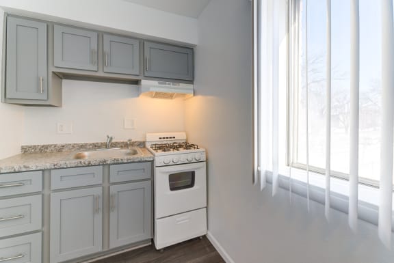 Stylish Kitchen  at Johnson Legacy Apartments, Milwaukee, Wisconsin