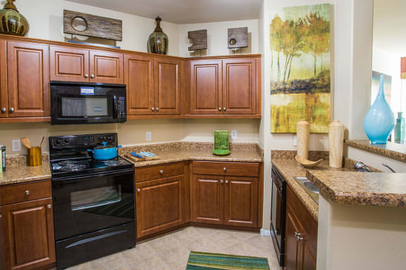 Upgraded Kitchen at Townhomes for Rent Near Me