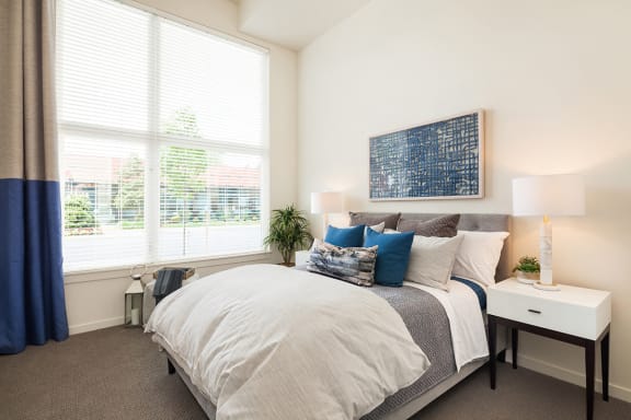 The Arbory Apartment Bedroom with Large Windows