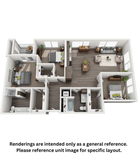 the outlook  1 bedroom floor plan  460 sq ft
